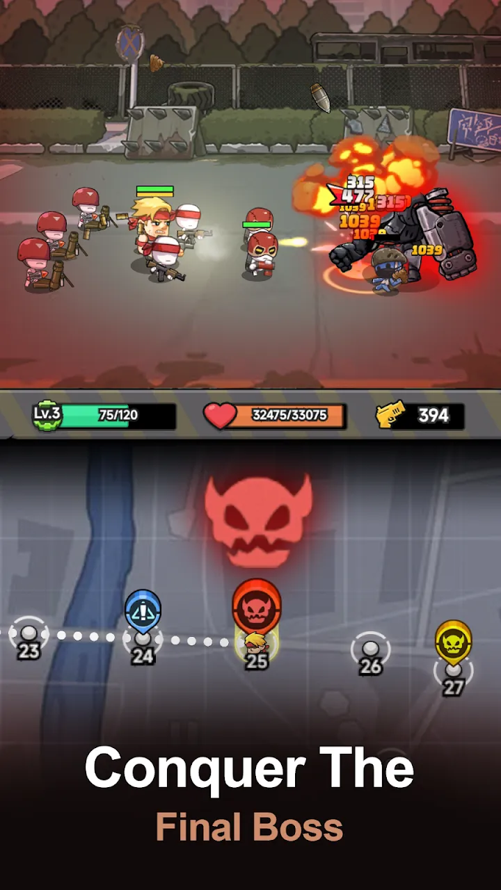 Ekran 2 — starcie z bestią